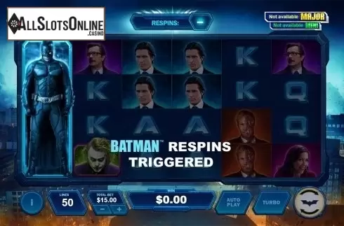 Game workflow 3. The Dark Knight (Playtech) from Playtech