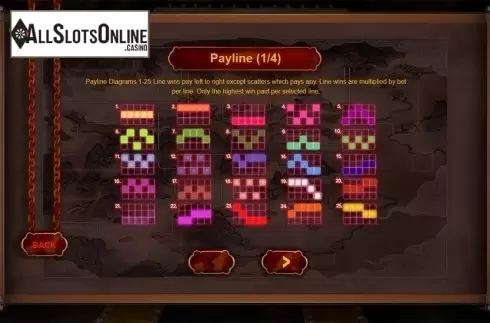 Paytable . The Advisors Alliance from Triple Profits Games