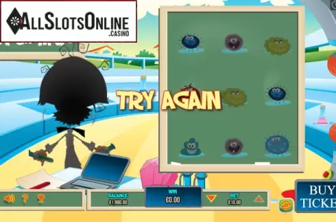 Lose Screen. The Alchemist Scratch from Pariplay