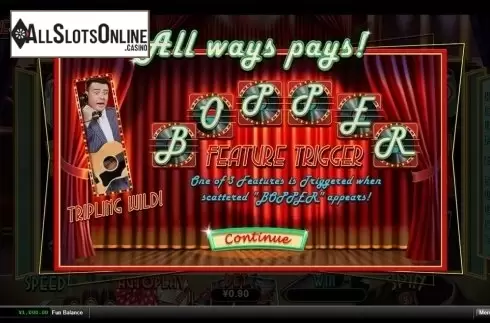 Intro screen. The Big Bopper from RTG