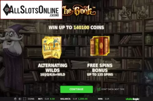 Game features. The Book from StakeLogic