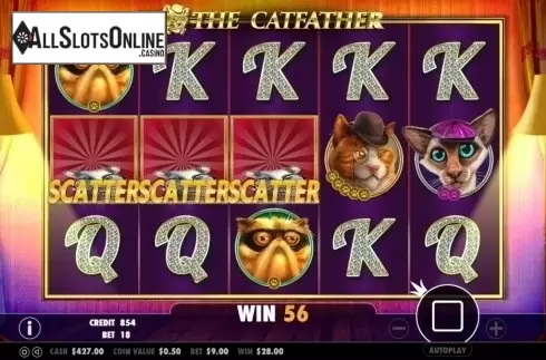 Freespins win. The Catfather from Pragmatic Play