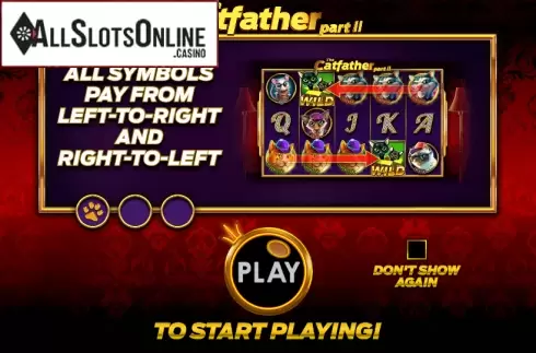 Game features. The Catfather Part II from Pragmatic Play