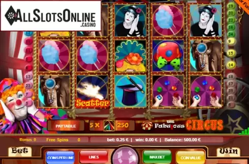 Screen2. The Circus from Portomaso Gaming