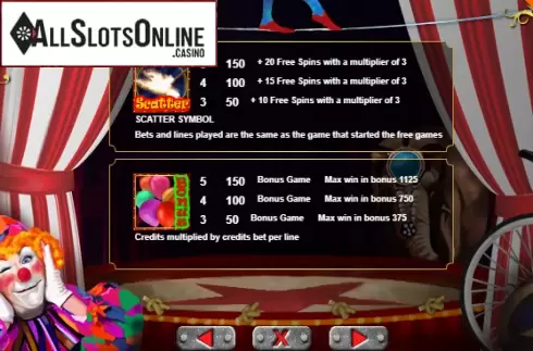 Screen6. The Circus from Portomaso Gaming