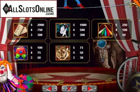 Screen7. The Circus from Portomaso Gaming