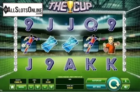 Reel screen. The Cup from Tom Horn Gaming
