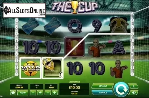 Wild Win screen. The Cup from Tom Horn Gaming