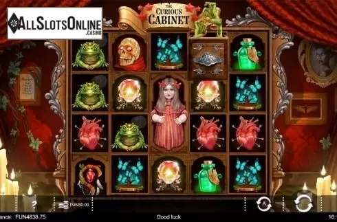 Random reward screen. The Curious Cabinet from IronDog