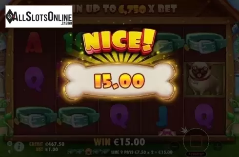 Win Screen. The Dog House from Pragmatic Play