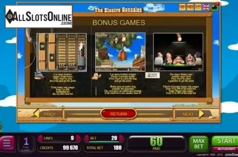 Bonus Games. The Elusive Gonzales from Belatra Games