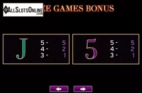Paytable 4. The Empress Josephine from High 5 Games