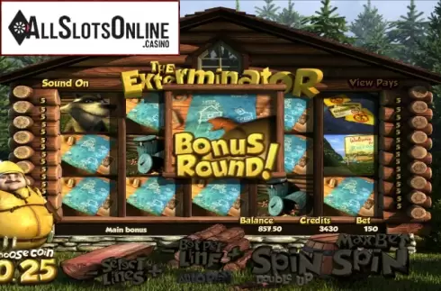 Bonus game. The Exterminator from Betsoft