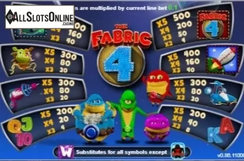 Screen2. The Fabric 4 from Inspired Gaming