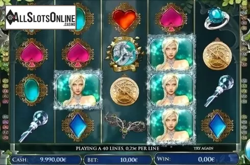 Reel screen. The Game of Chronos Unicorn from R. Franco