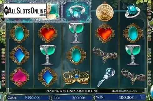 Wild Win screen. The Game of Chronos Unicorn from R. Franco