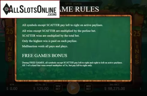 Rules. The Golden Ax from KA Gaming