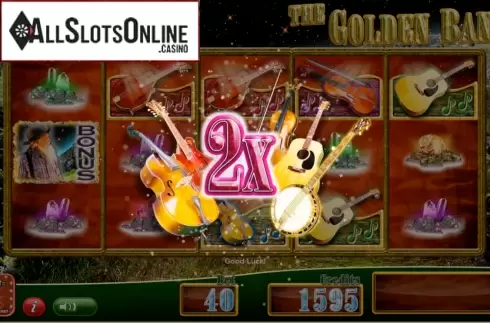 Win Screen. The Golden Banjo from Bally