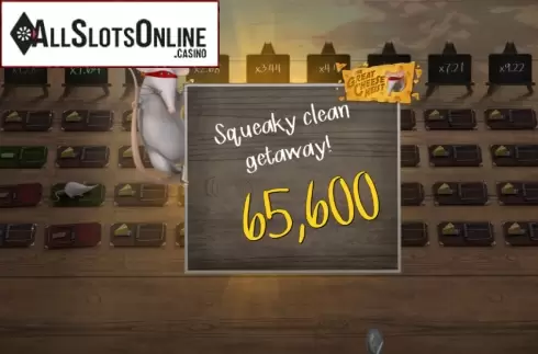 Win Screen 2. The Great Cheese Heist from FunFair