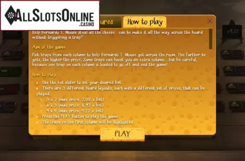 Info. The Great Cheese Heist from FunFair