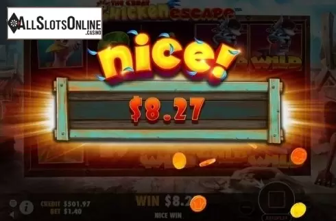 Nice Win. The Great Chicken Escape from Pragmatic Play