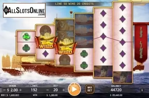 Win Screen. The Great Voyages from KA Gaming