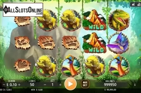 Reel screen. The King of Dinosaurs from KA Gaming