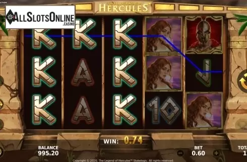 Win Screen. The Legend of Hercules from Hurricane Games