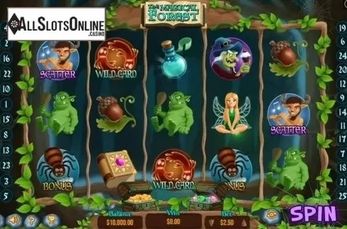 Game Workflow screen. The Magical Forest (Pariplay) from Pariplay