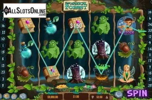 Win Screen. The Magical Forest (Pariplay) from Pariplay
