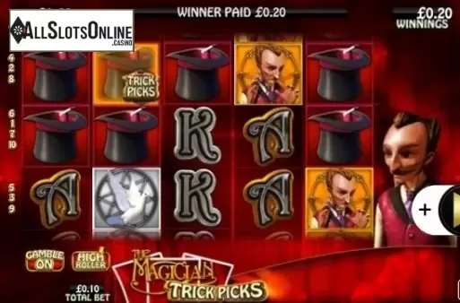 Game Workflow screen . The Magician: Trick Picks from CR Games