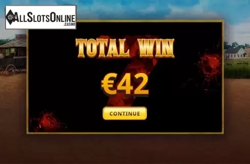 Total win screen. The Magnificent Seven (Skywind Group) from Skywind Group