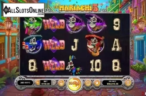 Win Screen. The Mariachi 5 from RTG