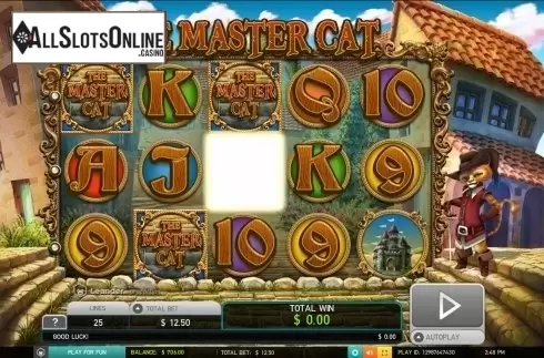 Additional wild screen. The Master Cat (Leander) from Leander Games