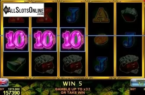 Win Screen 1. The Money Game Deluxe from Novomatic