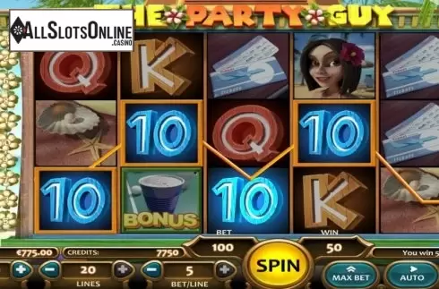 Win Screen. The Party Guy from Nucleus Gaming