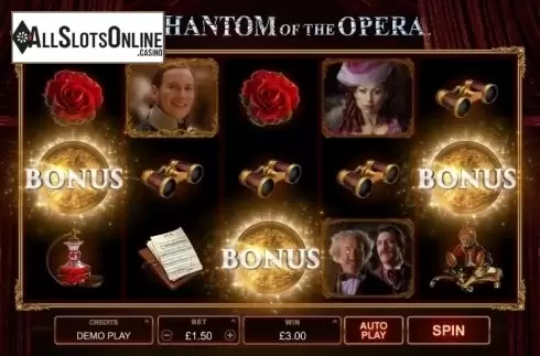 Bonus Game Symbol screen. The Phantom of the Opera (Microgaming) from Microgaming