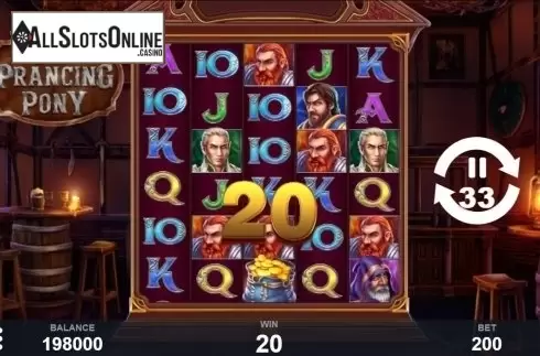 Win Screen 2. The Prancing Pony from Pariplay
