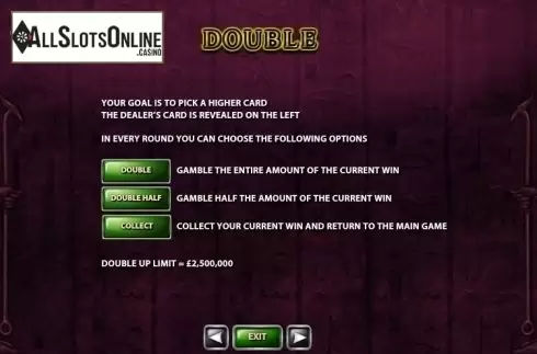 Paytable 4. The Pyramid of Ramesses (Playtech) from Playtech