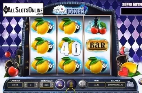 Win Screen. The Reel Joker from ReelNRG