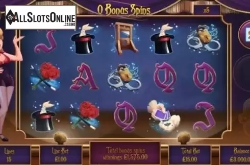 Reel screen. The Showman from Mutuel Play