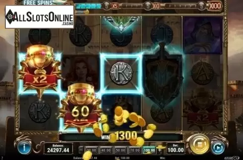 Free Spins 4. The Sword and The Grail from Play'n Go