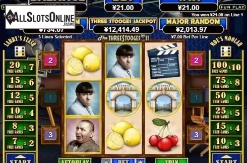 Win Screen. The Three Stooges 2 from RTG