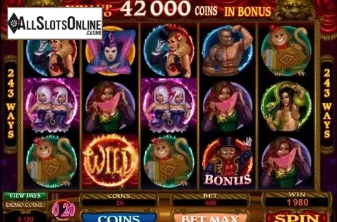 8. The Twisted Circus from Microgaming