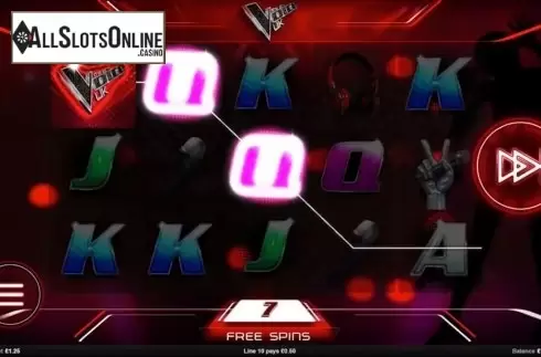 Free Spins 2. The Voice UK Slot from Mutuel Play
