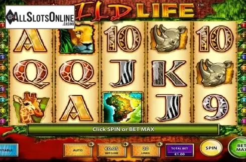 Screen 1. The Wild Life from IGT