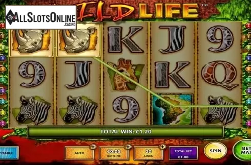Screen 2. The Wild Life from IGT