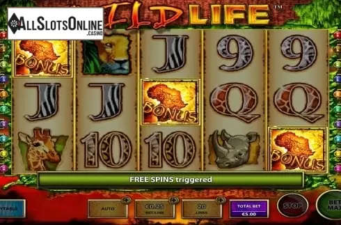 Screen 4. The Wild Life from IGT