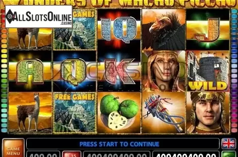 Screen4. The Wonders Of Machu Picchu from Casino Technology