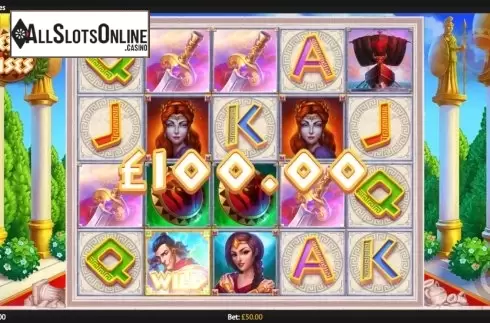 Win Screen 2. Theseus Rises from 1X2gaming